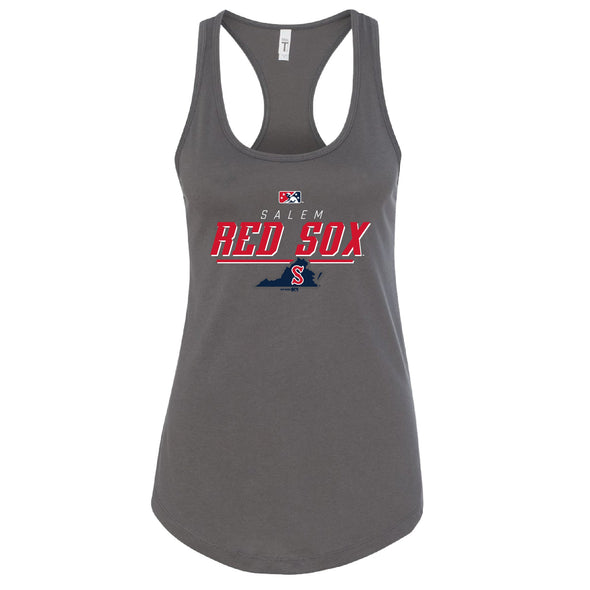 Salem Red Sox Bimm Ridder Camera Ladies Racerback Tank Top