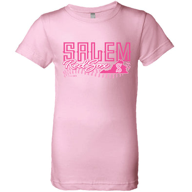 Salem Red Sox Bimm Ridder Despair Youth Girls Princess T-Shirt