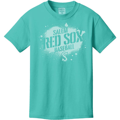 Salem Red Sox Bimm Ridder Youth Grady Garment-Dyed Tee