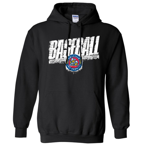 Amarillo Sod Poodles Black Strategy Crest Hoodie