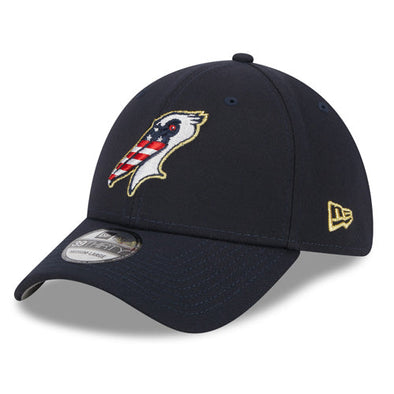 MYRTLE BEACH PELICANS 2023 STARS AND STRIPES 39THIRTY STRETCH FIT CAP