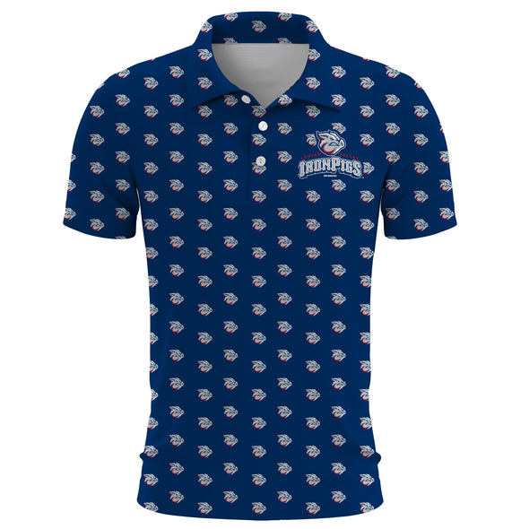Lehigh Valley IronPigs Pig Head All Over Polo