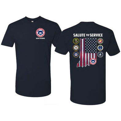 South Bend Cubs Men's Salute To Service T-Shirt.  Cubs Den Exclusive.