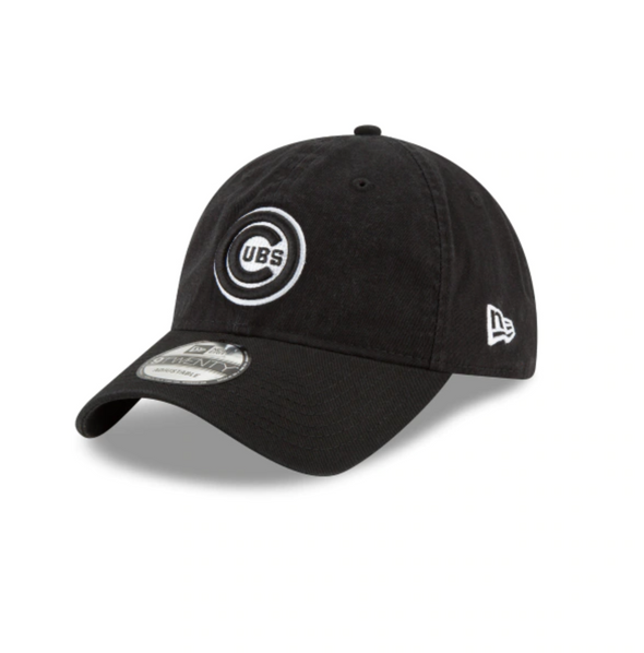 Cubs Black & White New Era Cap