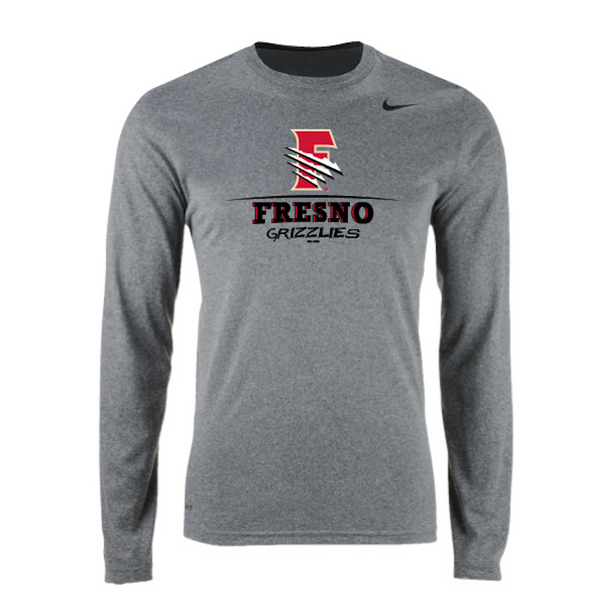 Women's Grey Dri-Fit Long Sleeve