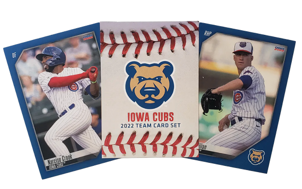 2022 Iowa Cubs Team Card Set