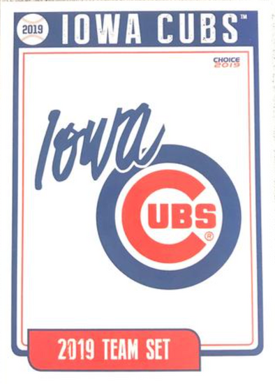 2019 Iowa Cubs Team Card Set