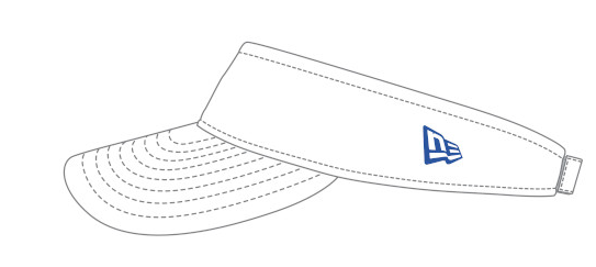 Adult Iowa Cubs Home White Visor