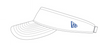 Adult Iowa Cubs Home White Visor