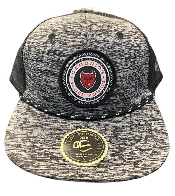 Men's Iowa Cubs Demonios Copa Cap, Heather Black