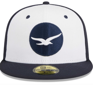 Penscola Blue Wahoos New Era 59FIFTY Fitted Seagull Cap