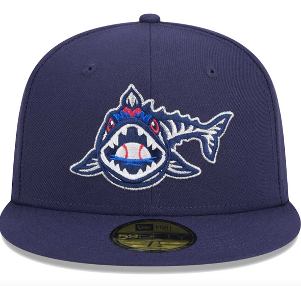 Pensacola Blue Wahoos New Era 59FIFTY Swimming Cap