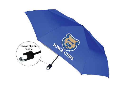 Iowa Cubs Royal Umbrella w/ Storm Clip