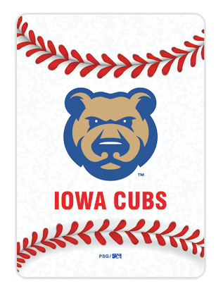 Iowa Cubs Playing Cards, White