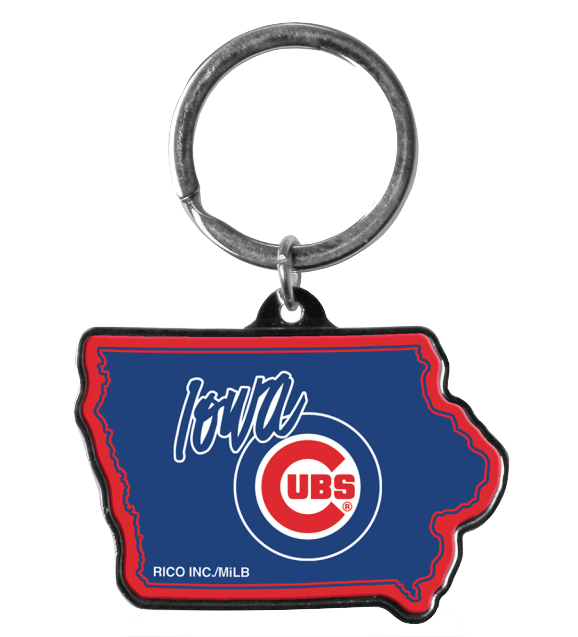 Iowa Cubs State Keychain