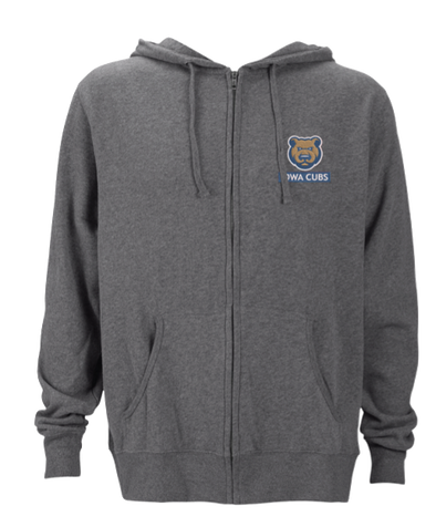 Men's Iowa Cubs Vantage Premium Full Zip Hoodie, Gray