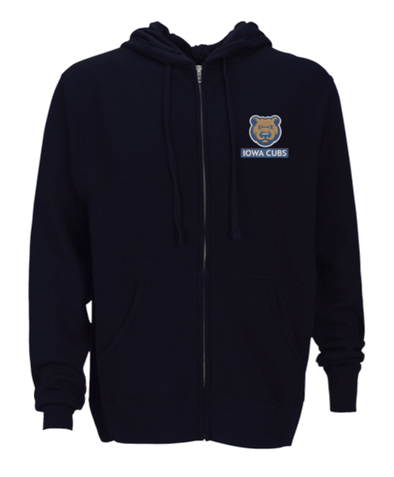 Men's Iowa Cubs Vantage Premium Full Zip Hoodie, Navy