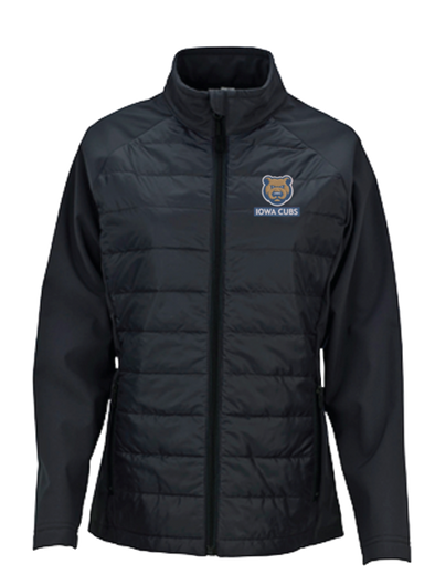 Women's Vantage Iowa Cubs Hybrid Jacket, Black