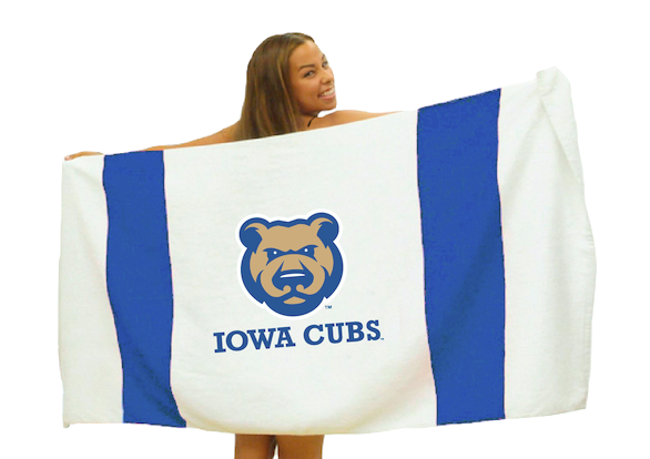 Iowa Cubs Beach Towel