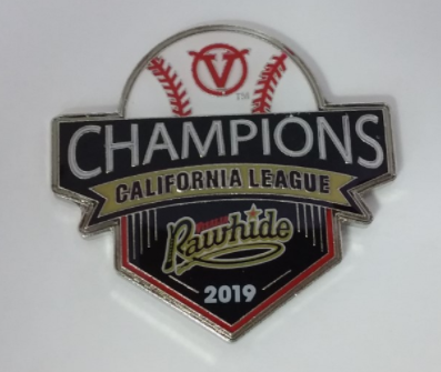 Visalia Rawhide 2019 California League Championship Pin