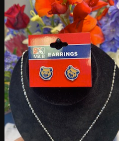 Iowa Cubs Bear Post Earrings