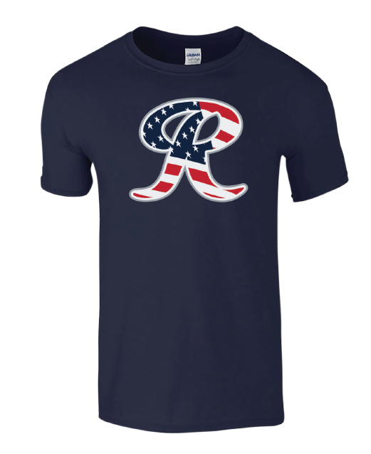 Tacoma Rainiers Navy Flag R Tee