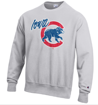 Men's Iowa Cubs Champion Reverse Weave Crew Sweatshirt
