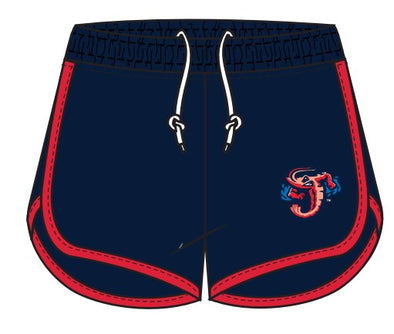 Jacksonville Jumbo Shrimp New Era Women's Stretch French Terry Shorts