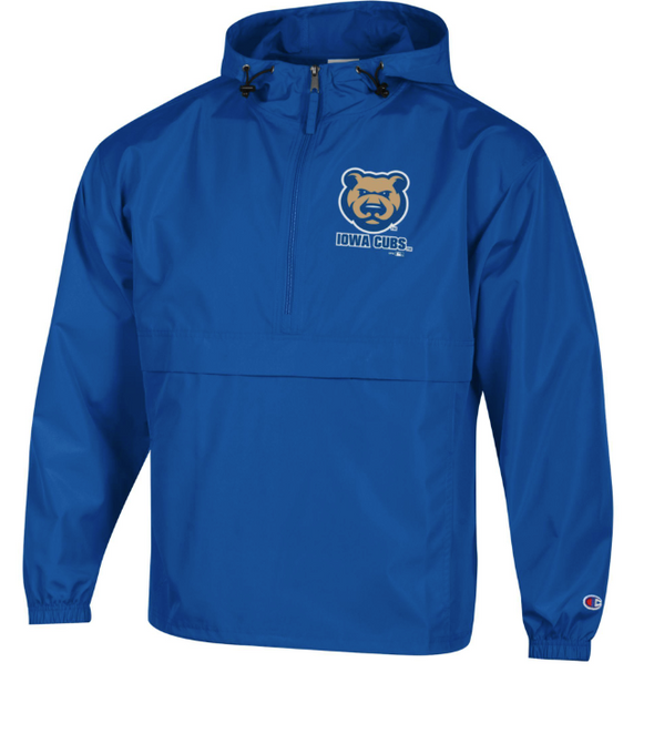 Men's Iowa Cubs Pack N Go Windbreaker Jacket, Royal Blue