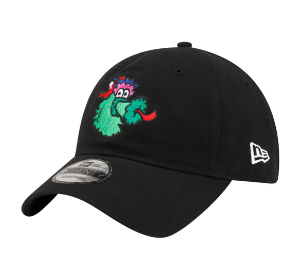 New Era 9Twenty Black Phillie Phanatic Logo Adjustable Hat