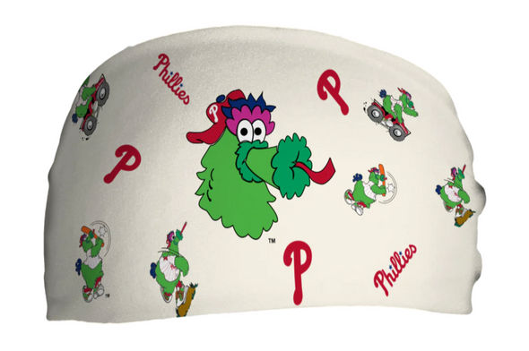 Vertical Athletics Cooling Headband Phillie Phanatic Scatter Cream