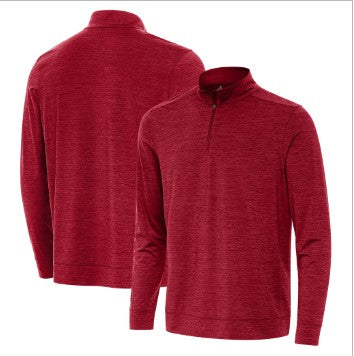 BRP NEW!  CARDINAL RED BUFFED FLEECE 1/4 ZIP PULLOVER