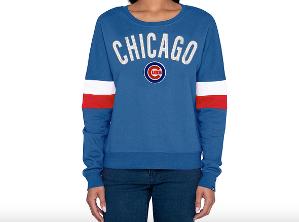 Women's New Era Chicago Cubs Crewneck Sweatshirt