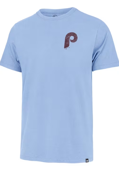 47 Bryce Harper Philadelphia Phillies Light Blue Coop Franklin Short Sleeve Fashion Player T-Shirt