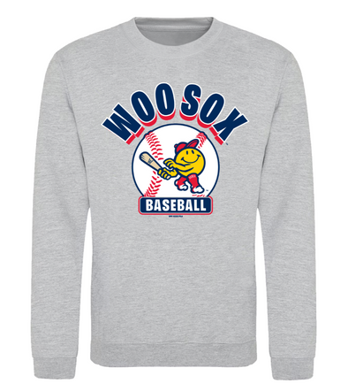 Worcester Red Sox Sport Gray Tank WooSox Smiley Youth Crewneck