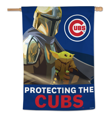 Chicago Cubs Star Wars Boba Fett Protecting the Cubs Flag