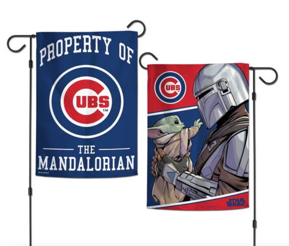 Chicago Cubs/Star Wars Mandalorian Garden Flag