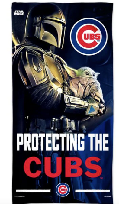 Chicago Cubs/Star Wars Beach Towel -Blk