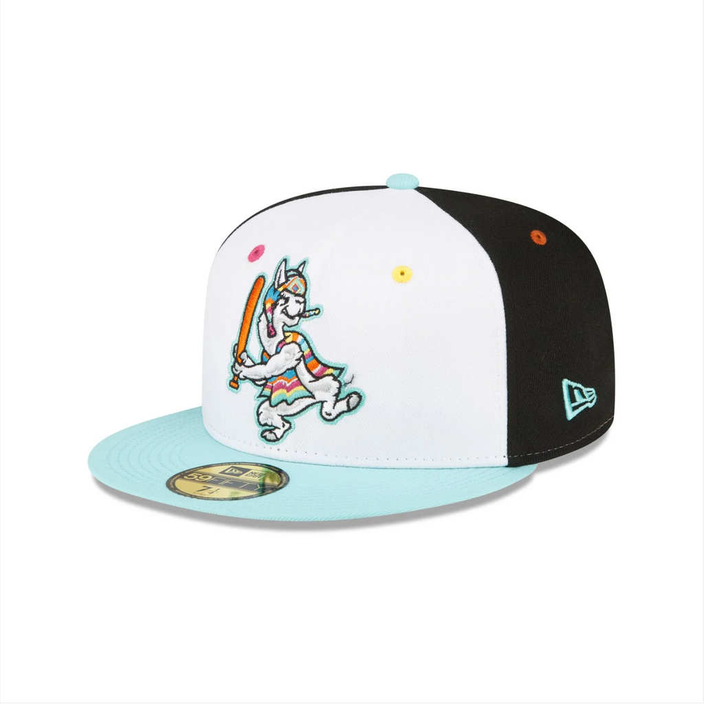 Hickory Crawdads 2025 New Era Llamas de Hickory 59Fifty Fitted Cap