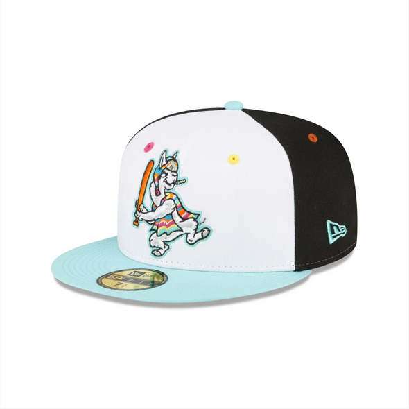 Hickory Crawdads 2024 New Era Llamas de Hickory 59Fifty Fitted Cap