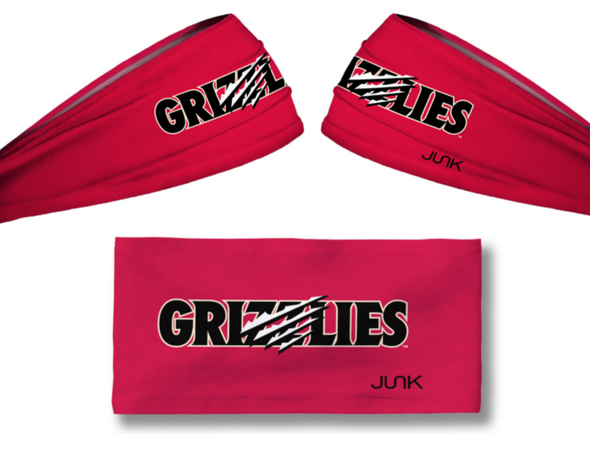 Red Grizzlies Headband