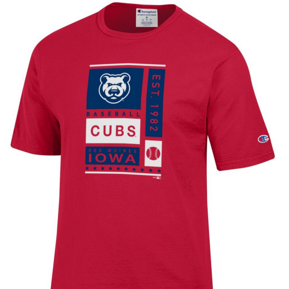 Men's Iowa Cubs Champion Short Sleeved Tee