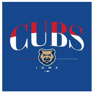 Women's Iowa Cubs Champion V-neck Tee