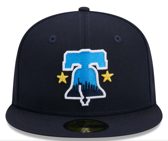 New Era 59Fifty Philadelphia Phillies City Connect Navy High Profile Hat