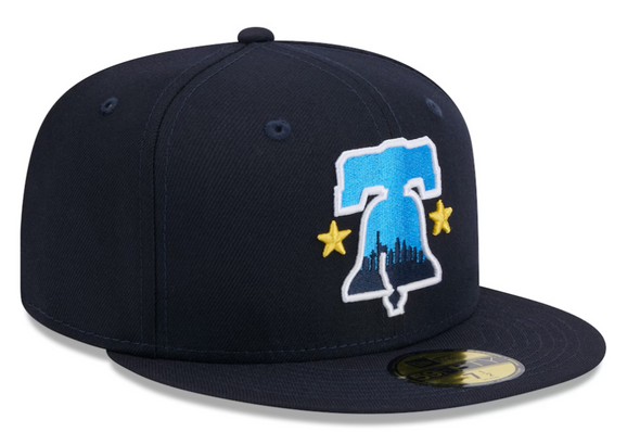 New Era 59Fifty Philadelphia Phillies City Connect Navy High Profile Hat