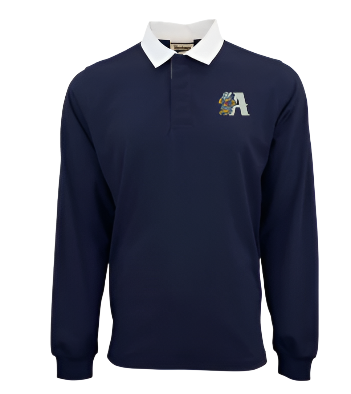 Amarillo Sod Poodles Navy Lean A Rugby Long Sleeve