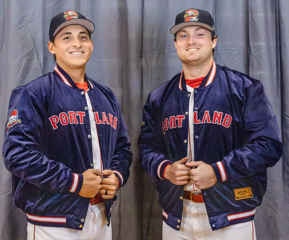 Portland Sea Dogs Official League Cord Jacket