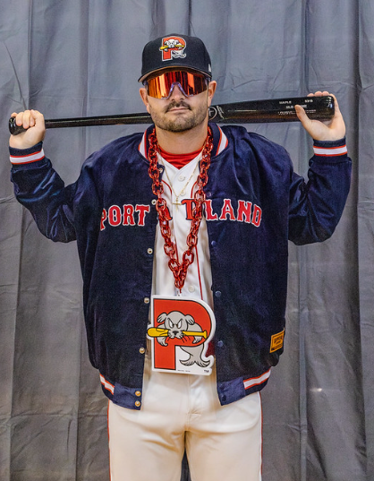 Portland Sea Dogs Official League Cord Jacket