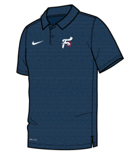 Nike Navy Heather F-Fist Polo
