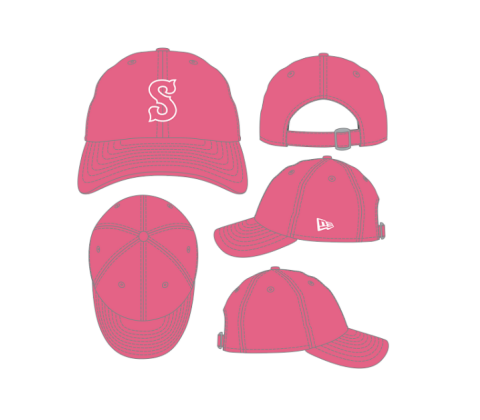 Syracuse Mets New Era Pink Youth CC Adj. Cap